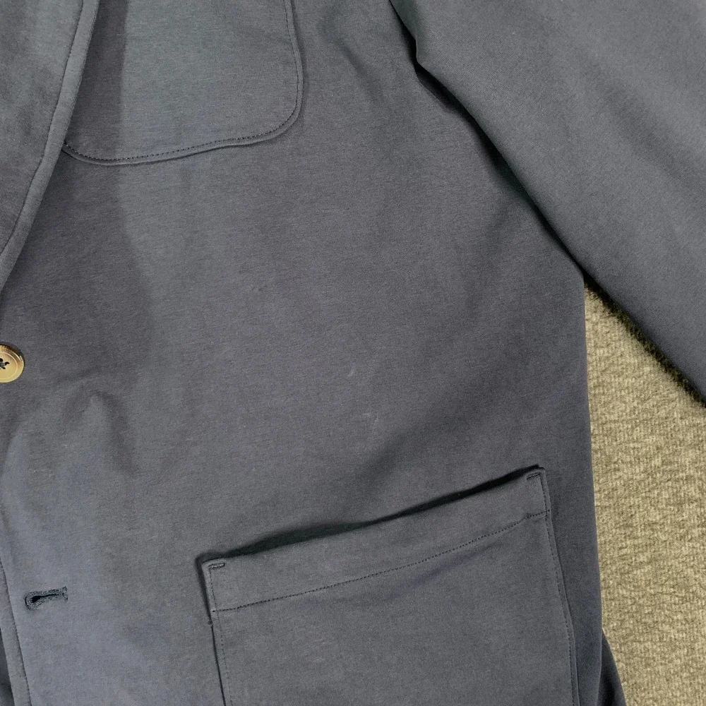 Travis Mathew Blazer Jacket Men XL Stretch Knit Navy Sport Coat Unlined Modern